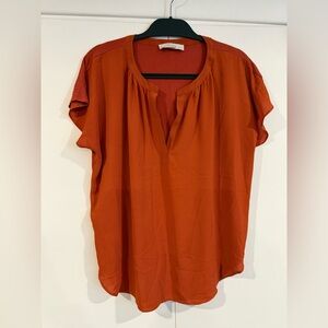 LOFT Split Neck Blouse